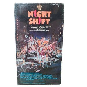 Night Shift VHS 1982, 1986 Release Watermark Factory SEALED Winkler Keaton Long